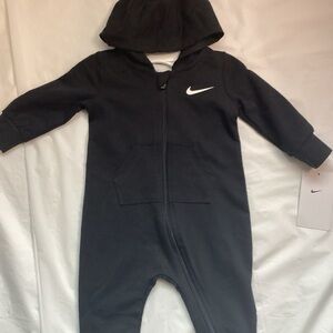 Nike Kids Black Hooded One Piece